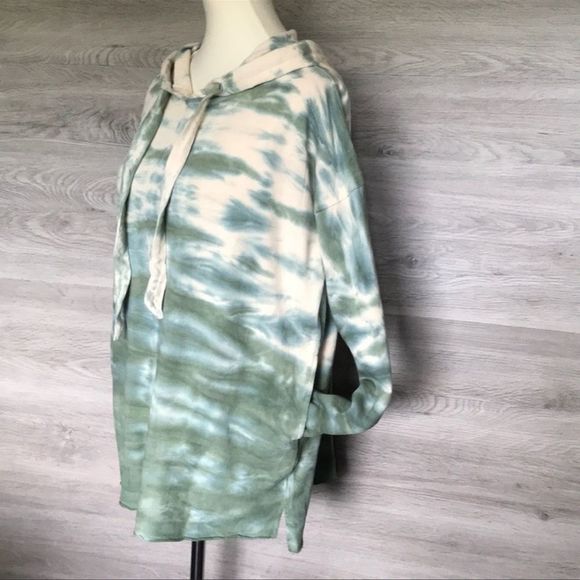 NWT Faded Olive Long Sleeve Oversized Terry Hoodie - Picture 5 of 7